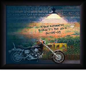 Personalized Motorcycle Wall Print 