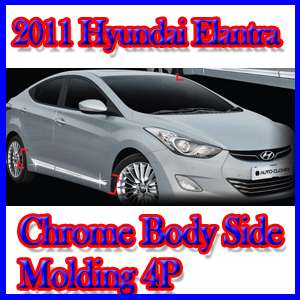 2011 Hyundai Elantra Chrome Body Side Molding 4P  