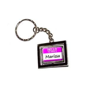  Hello My Name Is Marissa   New Keychain Ring: Automotive