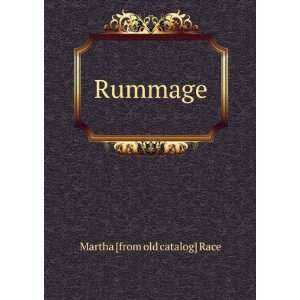  Rummage Martha [from old catalog] Race Books