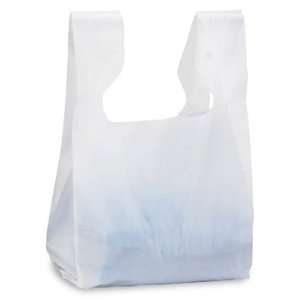    12 x 7 x 22 White Degradable T Shirt Bags