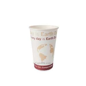  16oz. Compostable PLA Hot Paper Cup/1000 ct. Health 