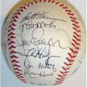  Don Mattingly Autographed Baseball   1991 Team 21 OAL 