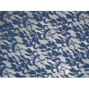Yards Blue Flower Lace Fabric 62 Inches Wide  Kitchen 