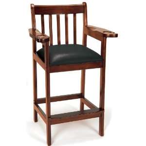   Wood Bar Stool   Spectator Chair Antique Walnut: Sports & Outdoors