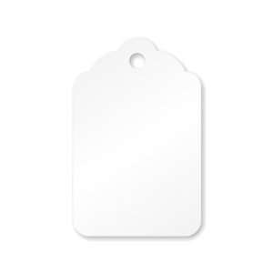   3¼ x 2)   White Merchandise Tag Merchandise Tag