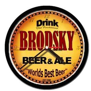  BRODSKY beer and ale cerveza wall clock: Everything Else