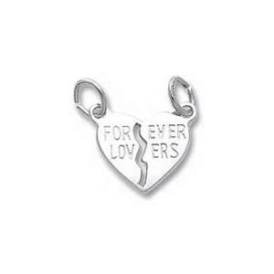  Forever Lovers Charm   10k Yellow Gold Jewelry
