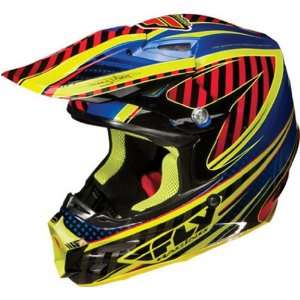    FLY RACING F2 CARBON SYSTEMATIC MX HELMET BLUE 2XL: Automotive