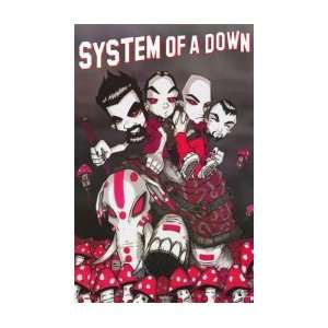  SYSTEM OF A DOWN Cartoon Music Poster: Home & Kitchen