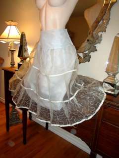  Slip Skirt Petticoat Dance Crinoline Swing Gold Net 50s Retro Costume