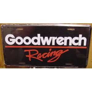  Goodwrench Racing Black Embossed Metal License Plate 