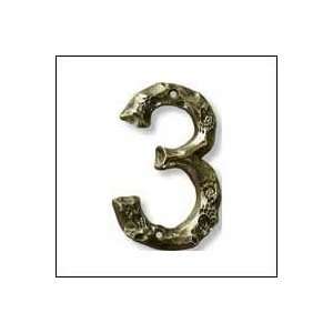 Buck Snort Log House Numbers BTHN3 Decorative House Number Height 4.5 