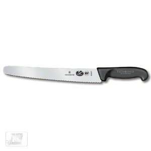  Victorinox 40547 10 Black Fibrox® Curved Bread Knife: Home & Kitchen