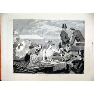  Doncaster Races Sweepstake Lunch Romance 1890 Print