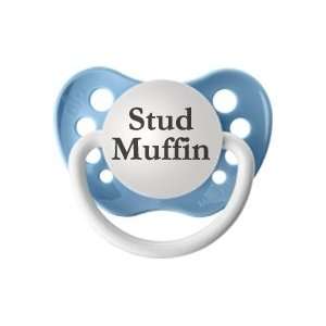  Personalized Pacifiers Stud Muffin Pacifier   Blue: Baby
