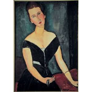 Amedeo Modigliani: 24W by 34H : Madame Van Muyden CANVAS Edge #6: 1 