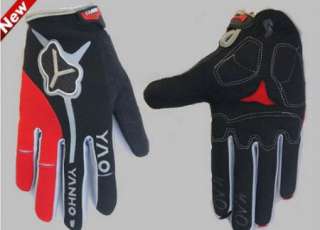   New Red Cycling Bike Bicycle Motorcycle FULL finger gloves Size M   XL