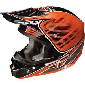 Fly Racing Kinetic Pro Helmet Orange/Black Canard Graphic Youth Medium 