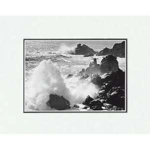  Ansel Adams   Surf and Rocks, Timber Cove LG Matted: Home 