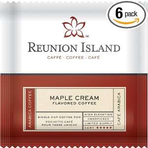 Reunion Island Maple Cream, 18 Count Flavored Coffee Pods, 0.335 Ounce 