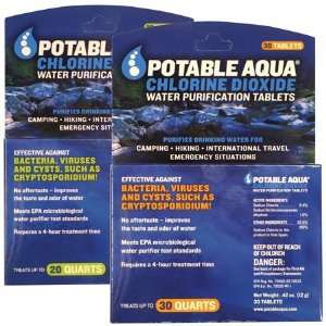  Potable Aqua 372469 Chlorine Dioxide Tablets   Pack of 20 