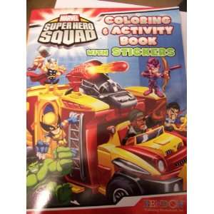  Marvel Superhero Squad Coloring & Activity Book with 