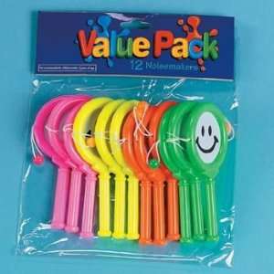  Mini Smile Face Noisemakers (12 ct) (12 per package) Toys 