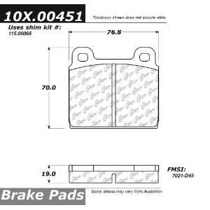  Centric Parts, 102.00451, CTek Brake Pads: Automotive