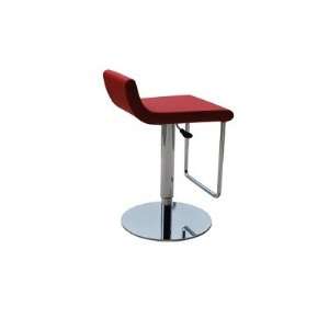  Dublin Piston Stool with Gas Lift Color: White, Fabric 