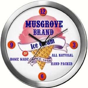 MUSGROVE 14 Inch Ice Cream Metal Clock Quartz Movement 