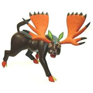  Moose Oaxacan Wood Carving 14 Inch