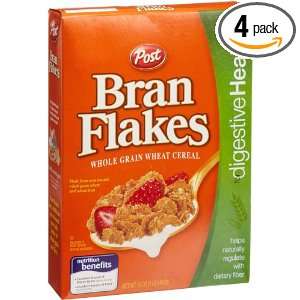 Post Bran Flakes Cereal, 16 Ounce Boxes (Pack of 4)  