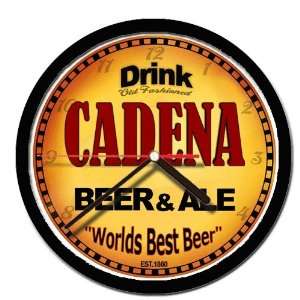  CADENA beer and ale cerveza wall clock: Everything Else