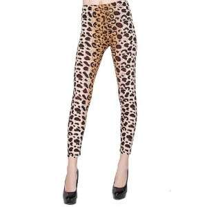  Simple Leopard Print Leggings Size M/L 