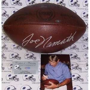  Joe Namath Signed Ball   Autographed Footballs Sports 