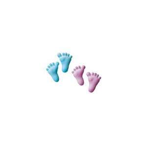 Baby Feet Sugar Decorations Cookie Cupcake Cake 12 Count:  