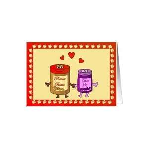  Peanut Butter and Jelly Friends Card: Health & Personal 