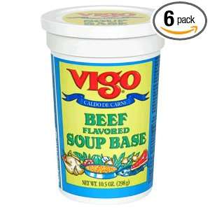 Vigo Beef Base, 10.5 Ounce Jars (Pack of 6):  Grocery 