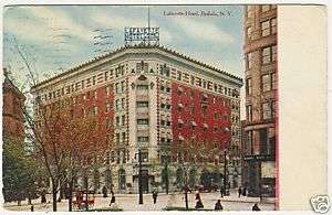 Buffalo, Lafayette Hotel, old postcard  