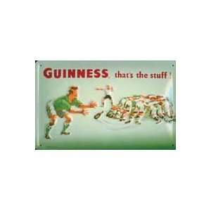  Guinness Metal Sign   Rugby   8 x 12 (Size 7) Patio 