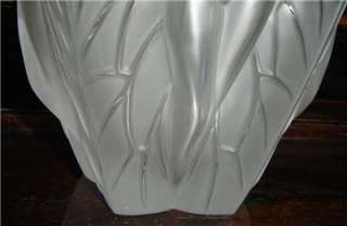 STUNNING LARGE SIGNED LALIQUE FROSTED Chrysalide Vase  