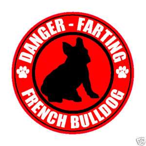FARTING FRENCH BULLDOG FART 5 DOG STICKER  
