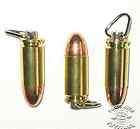 BRASS 9mm BULLET ZIPPER PULLS (MADE WITH REAL 9MM SHELLS)