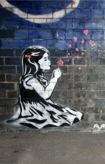   by Graffiti Artist Flix   London 24x36 Street Art Banksy  