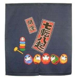  Daruma Noren Curtain Never Give up 33x35in #pcos 13