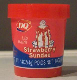 Dairy Queen DQ Strawberry Sundae lip balm~New  