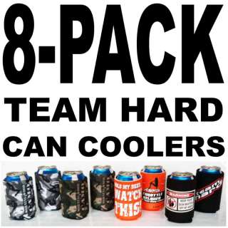 Pack Team Hard Funny Can Coolers Coozie Koozie Hugger  