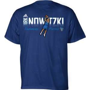  Dirk Nowitzki adidas Navy FadeawayPerfect Dallas 