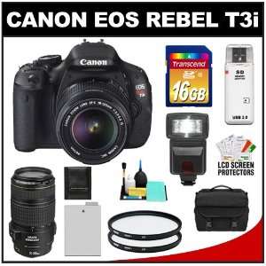  Canon EOS Rebel T3i 18.0 MP Digital SLR Camera Body & EF S 18 